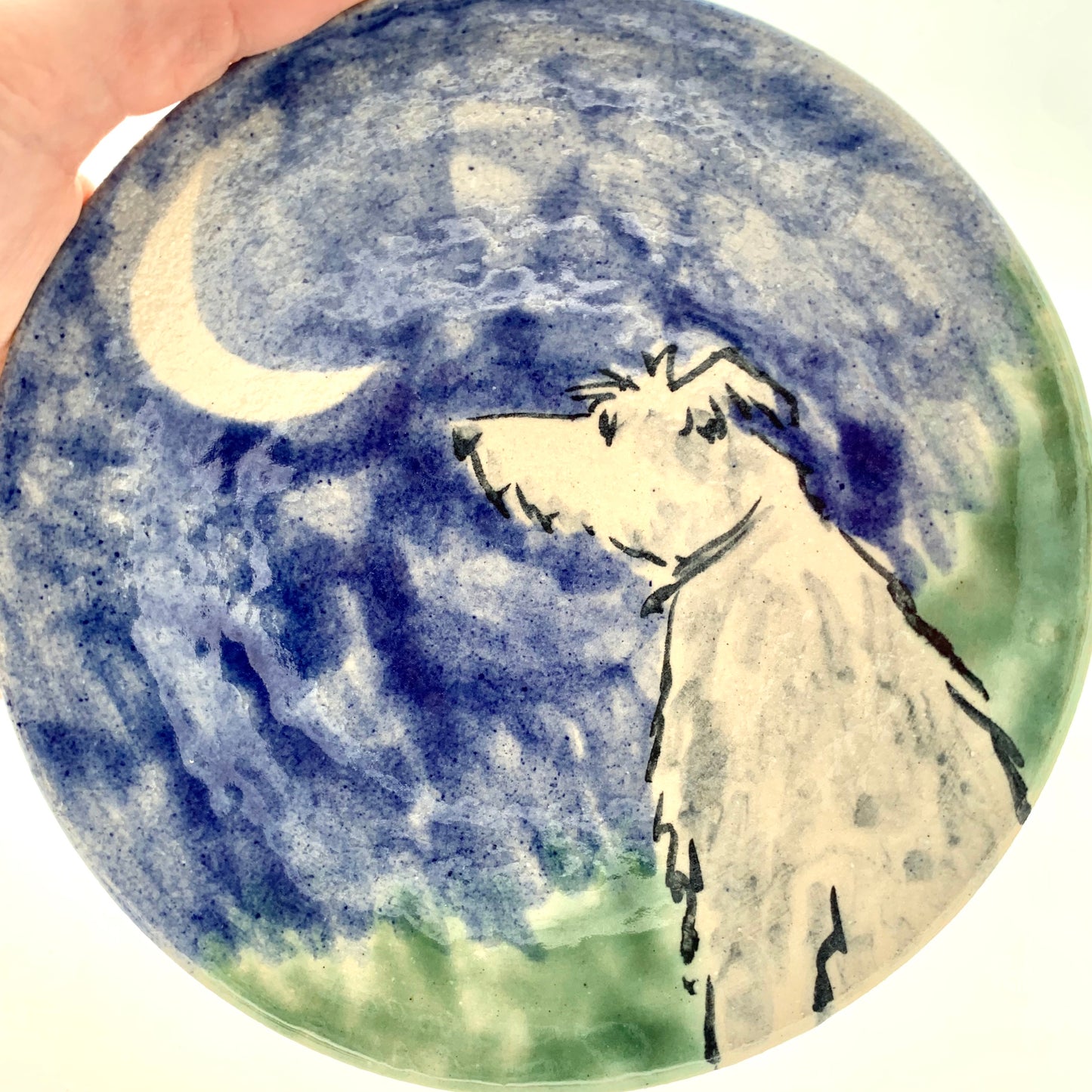 Looking to the Moon Plate
