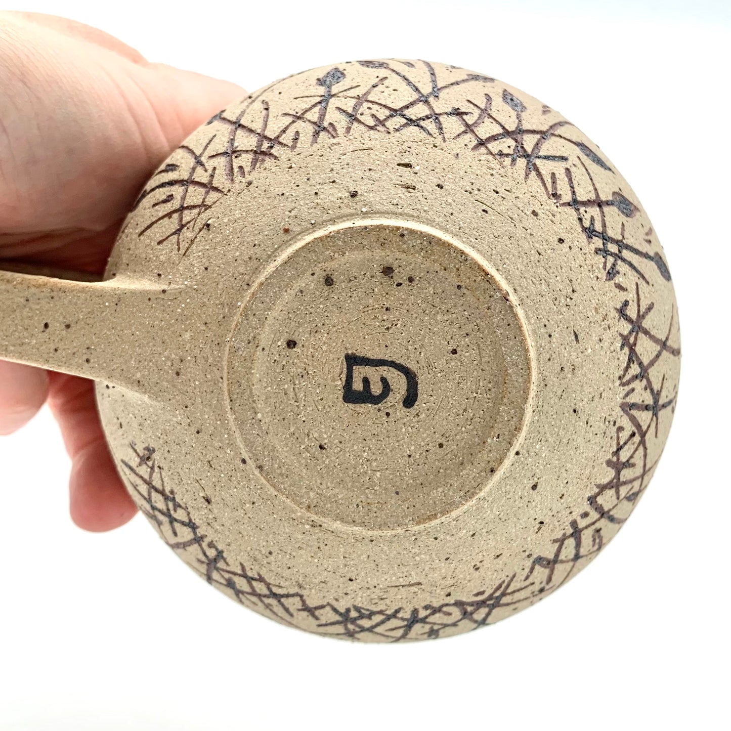 Natural Maroon Meadow Mug