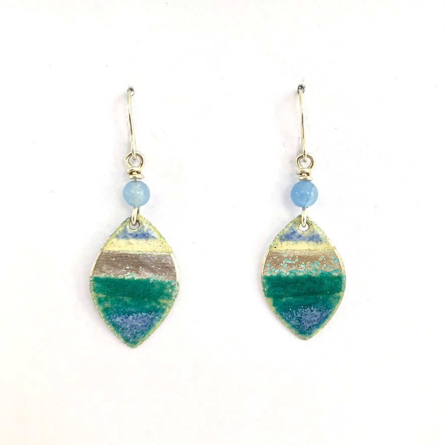 Turquoise Leaf Earrings