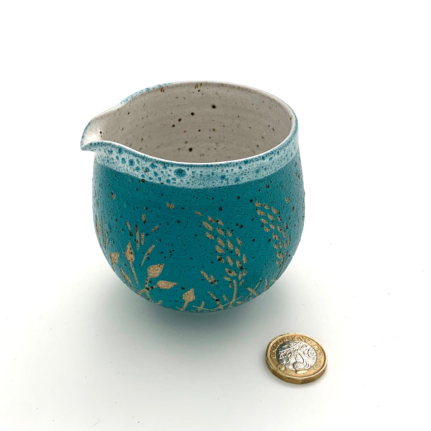 Small Turquoise Meadow Jug