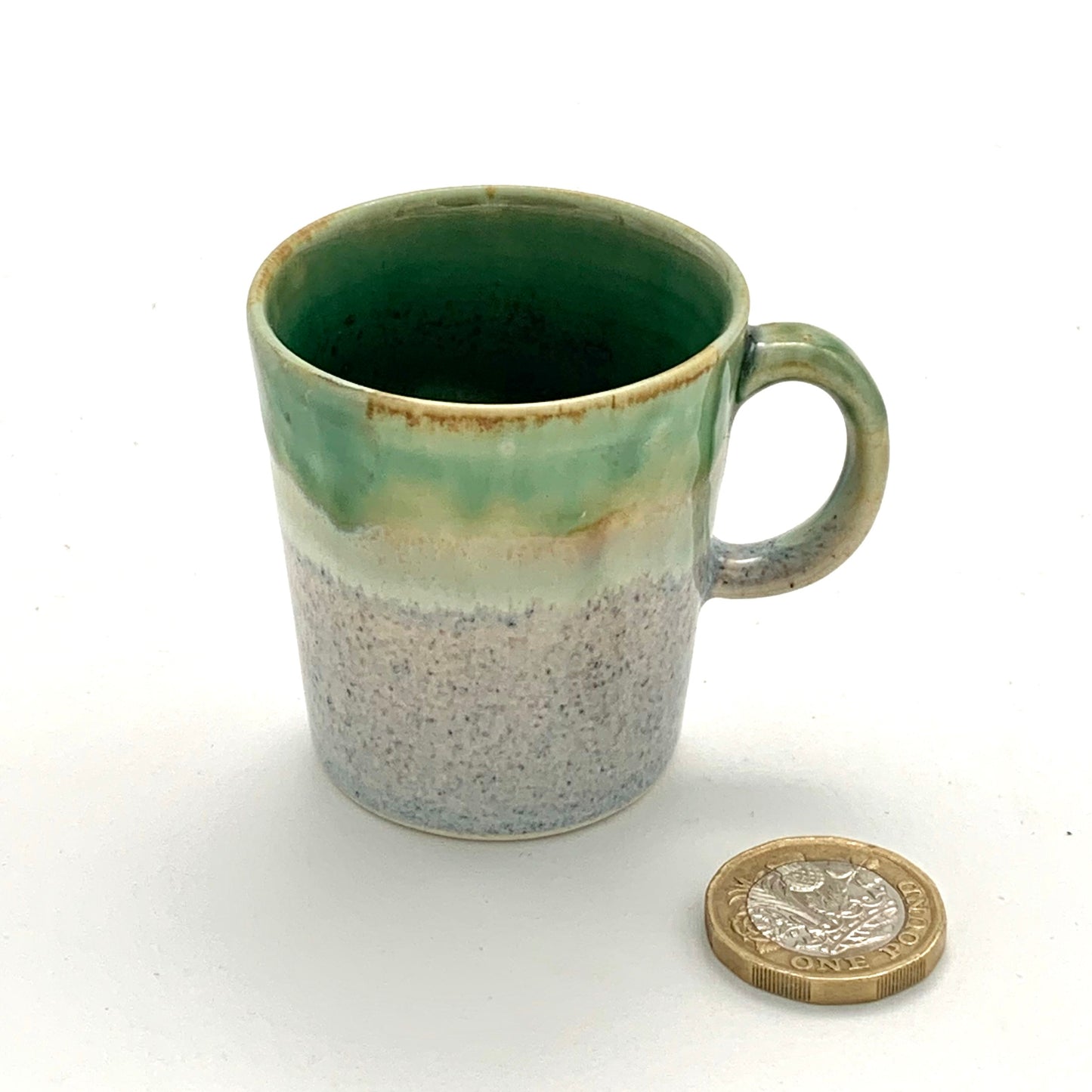 Green and Grey Single Espresso Cup