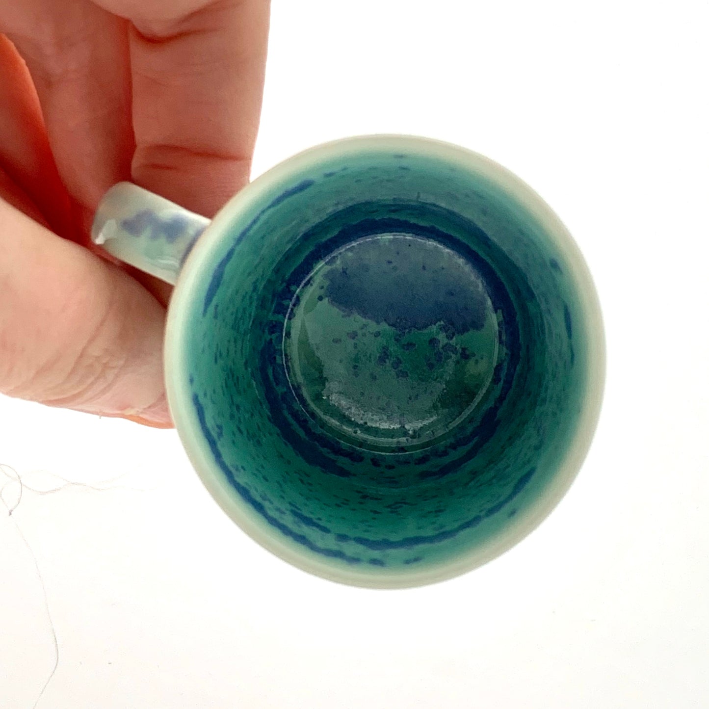 Blue and Turquoise Single Espresso Cup