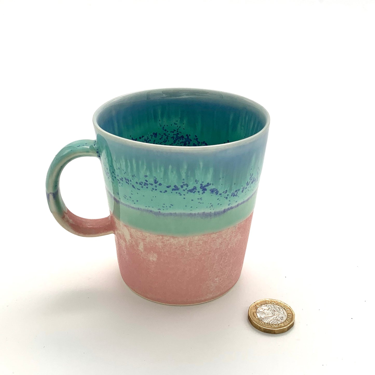 Turquoise and Pink Mug