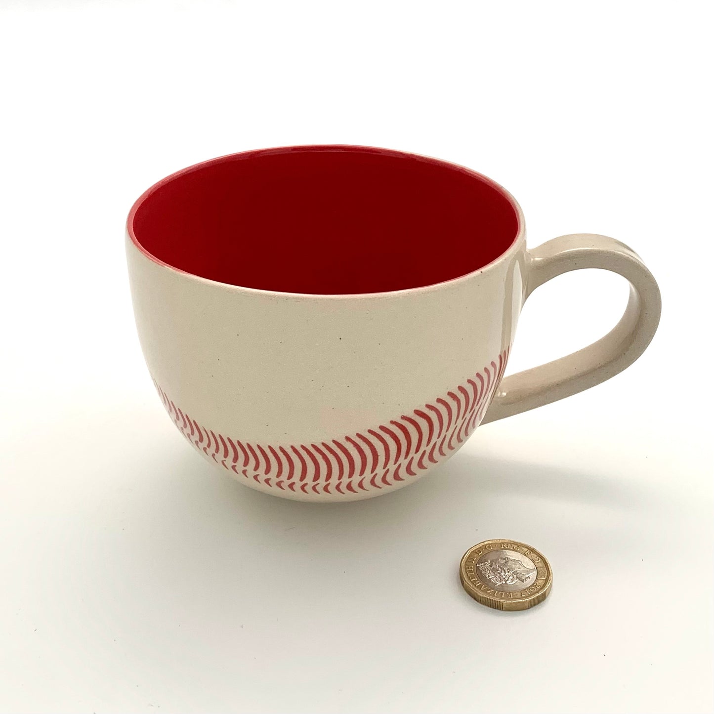Raspberry Red Inside Out Flow Mug