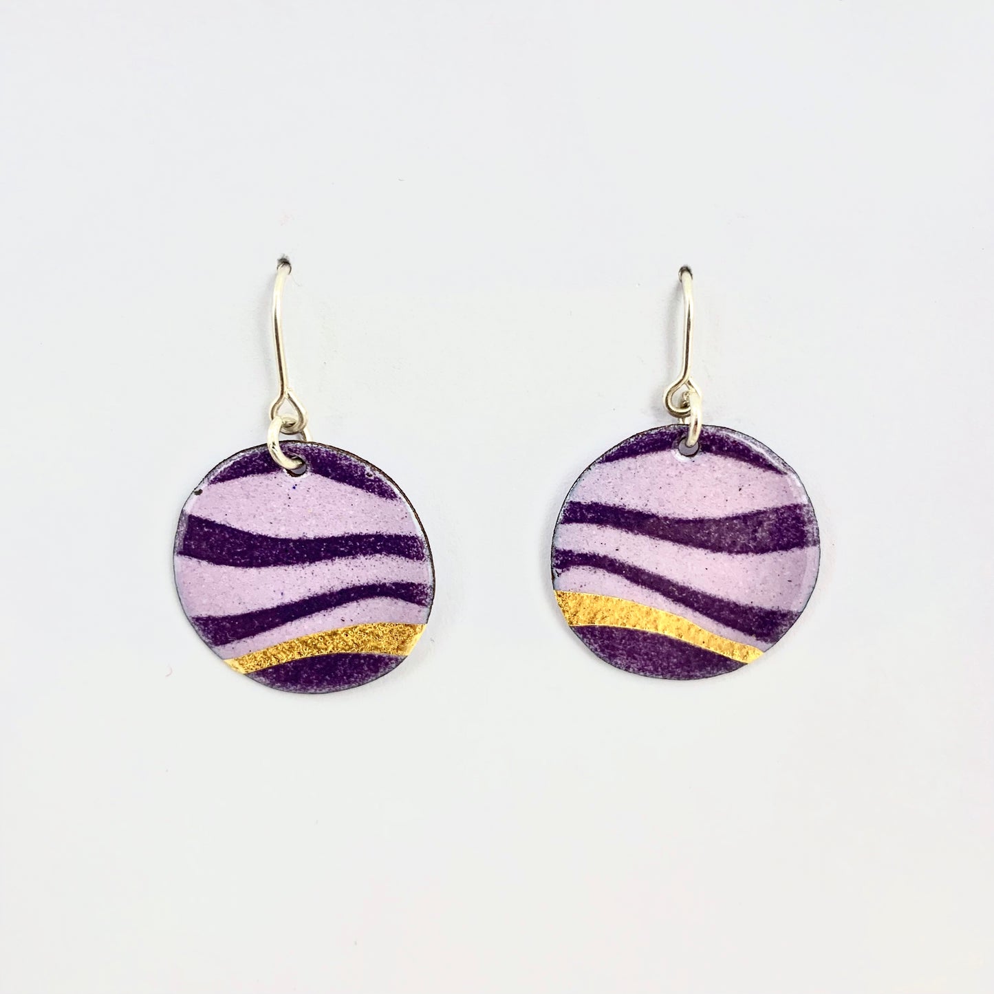 Purple Wave Earrings