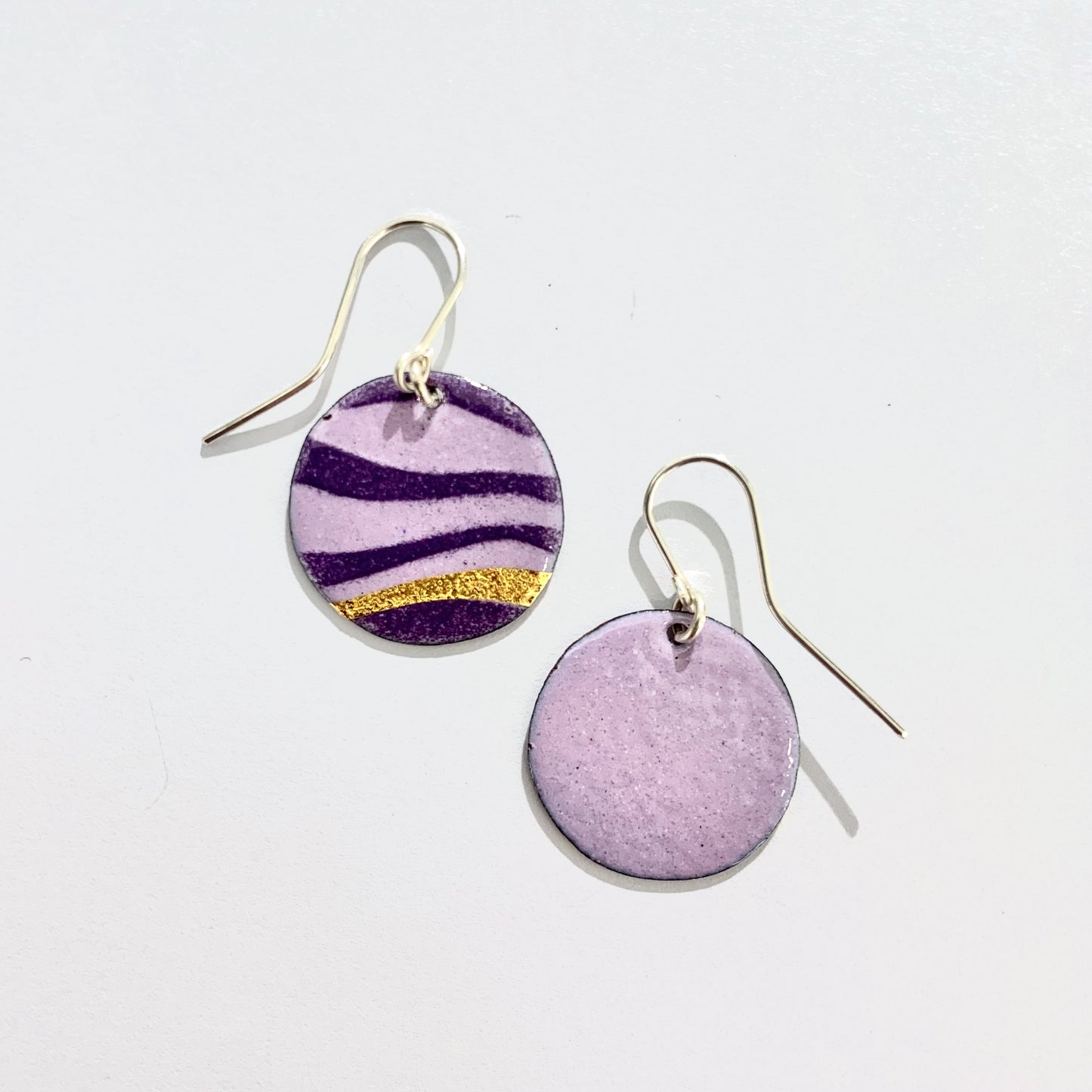 Purple Wave Earrings