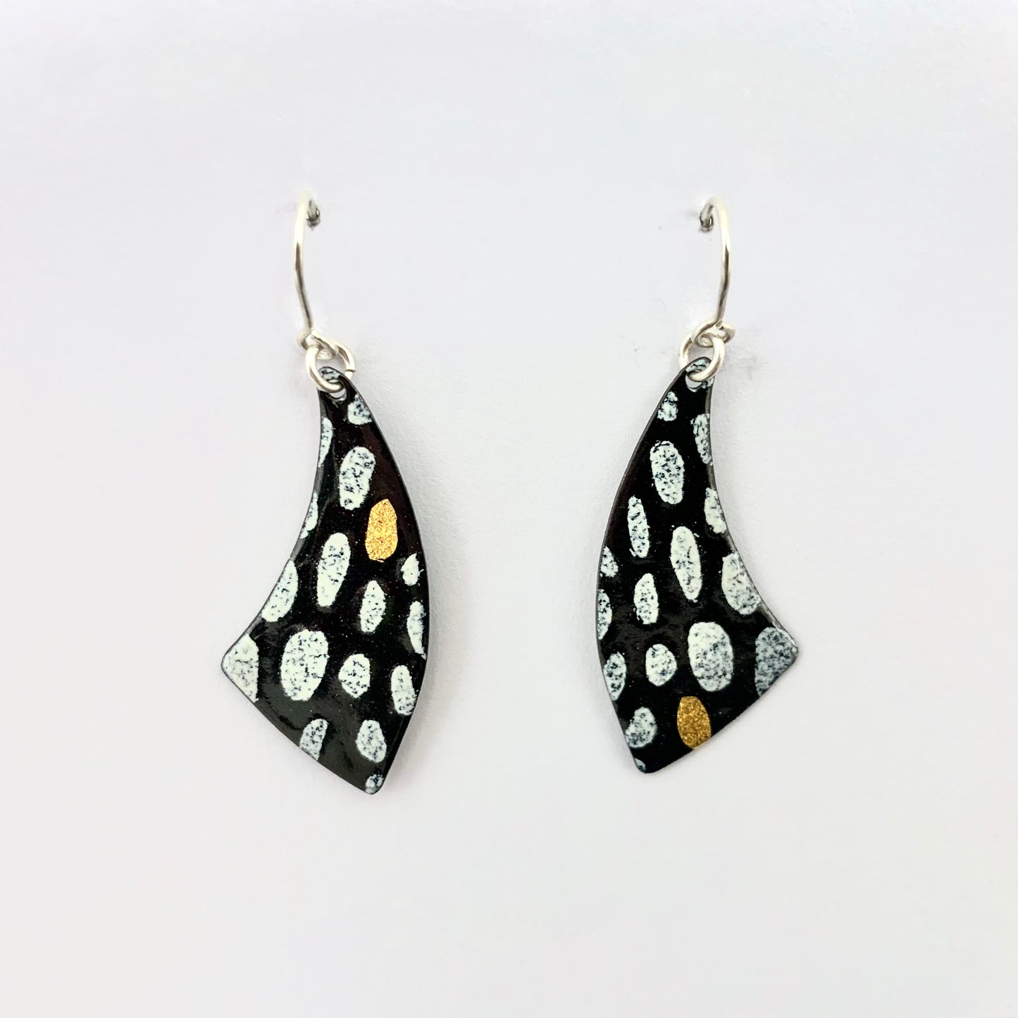 Black and White Dot Earrings