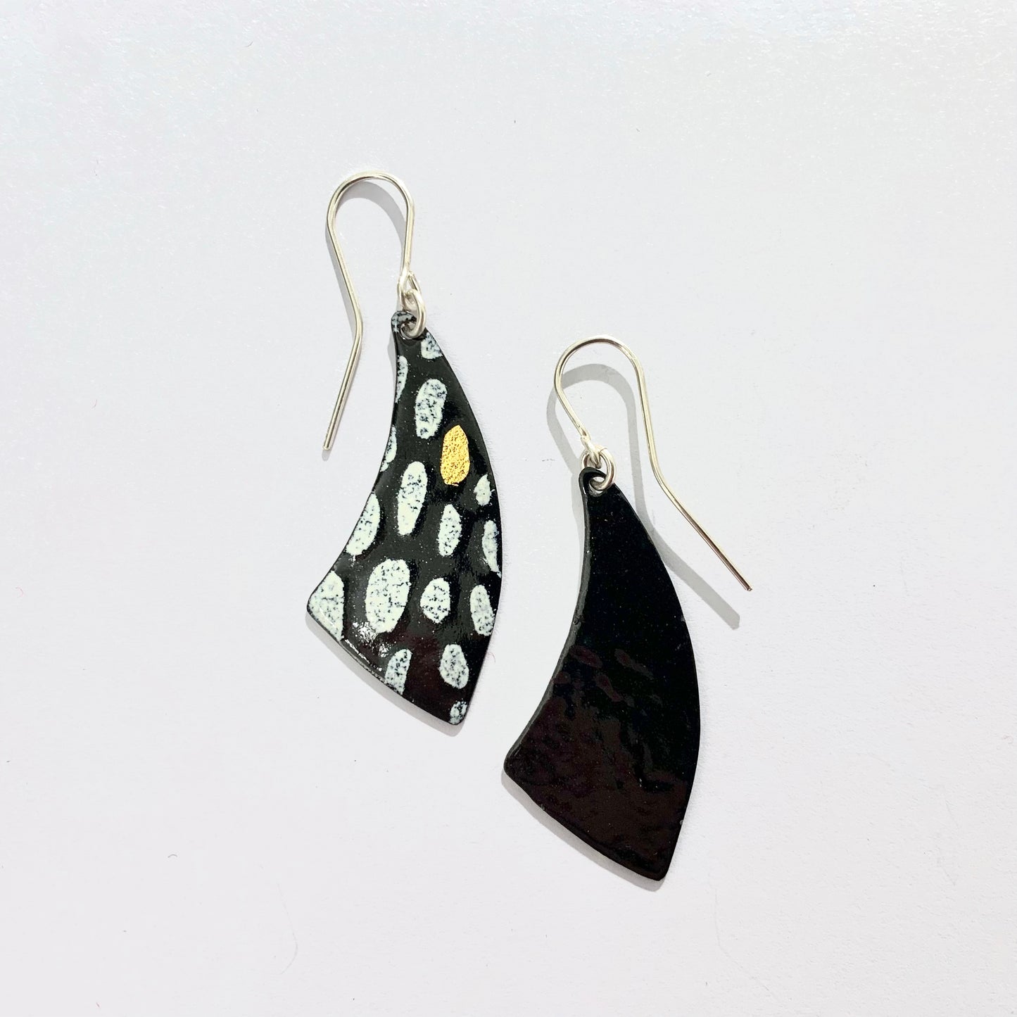 Black and White Dot Earrings