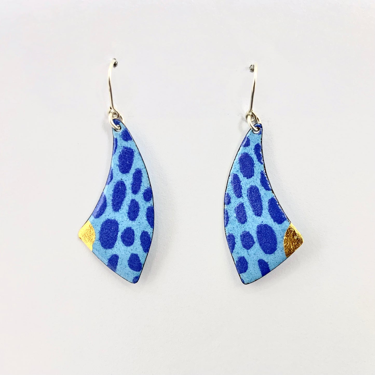Blue Dot Earrings