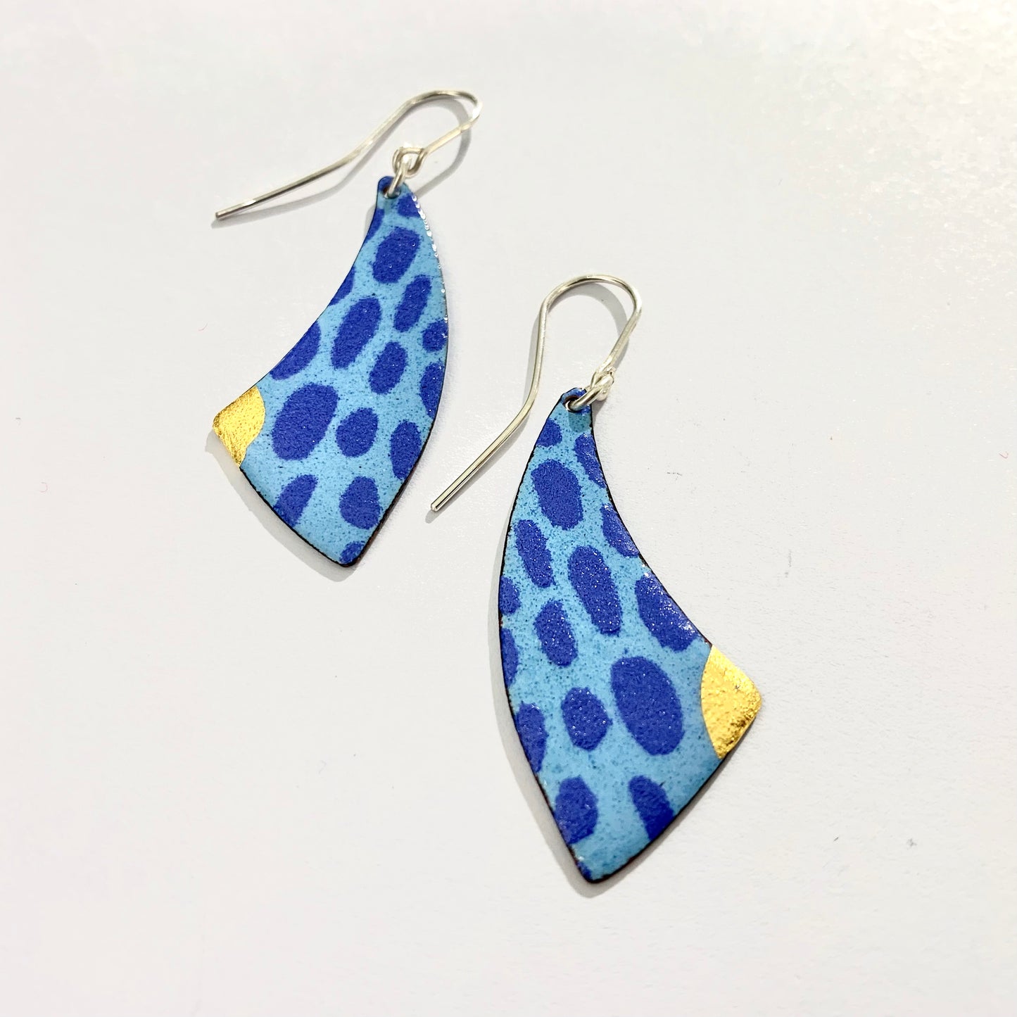 Blue Dot Earrings