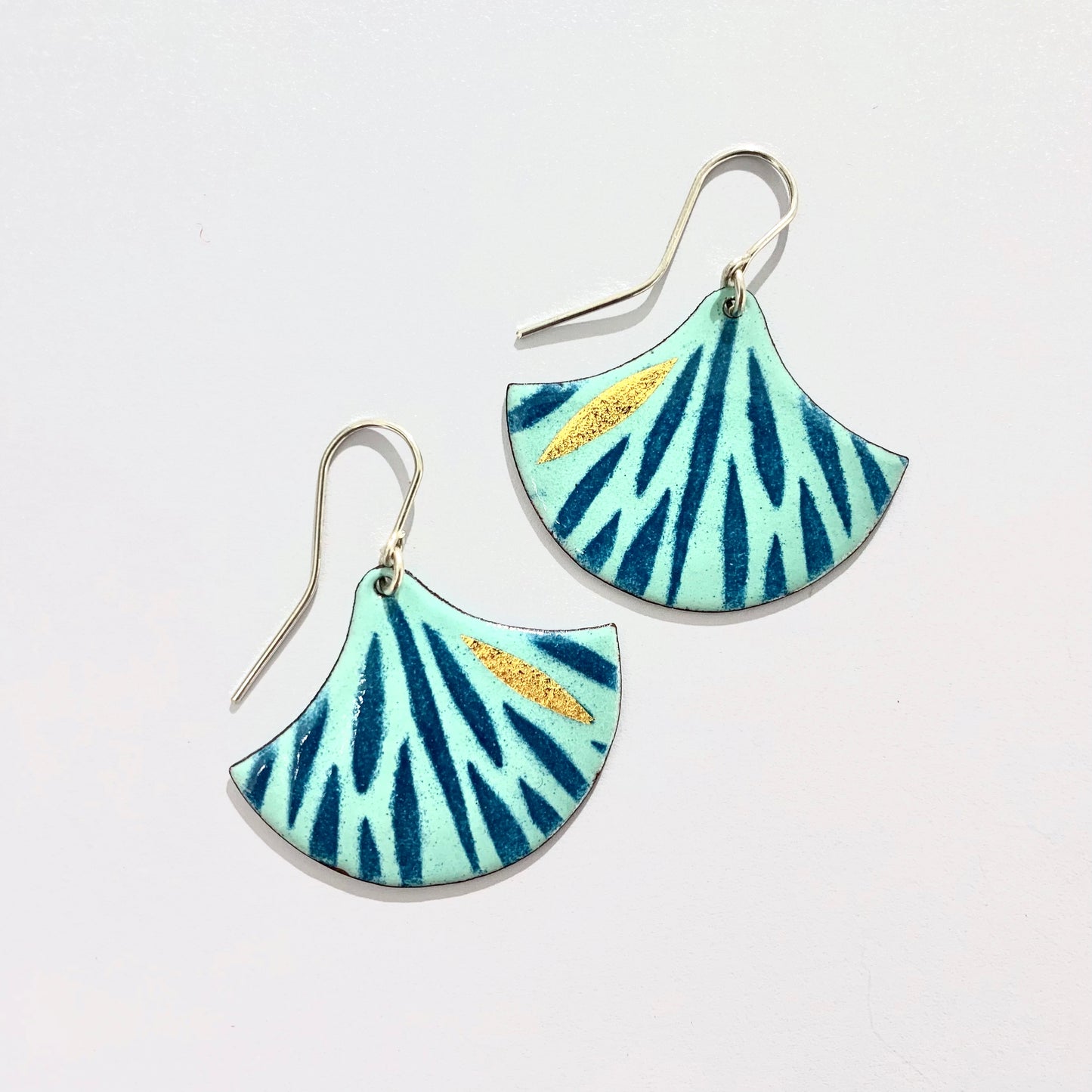 Blue Firework Earrings