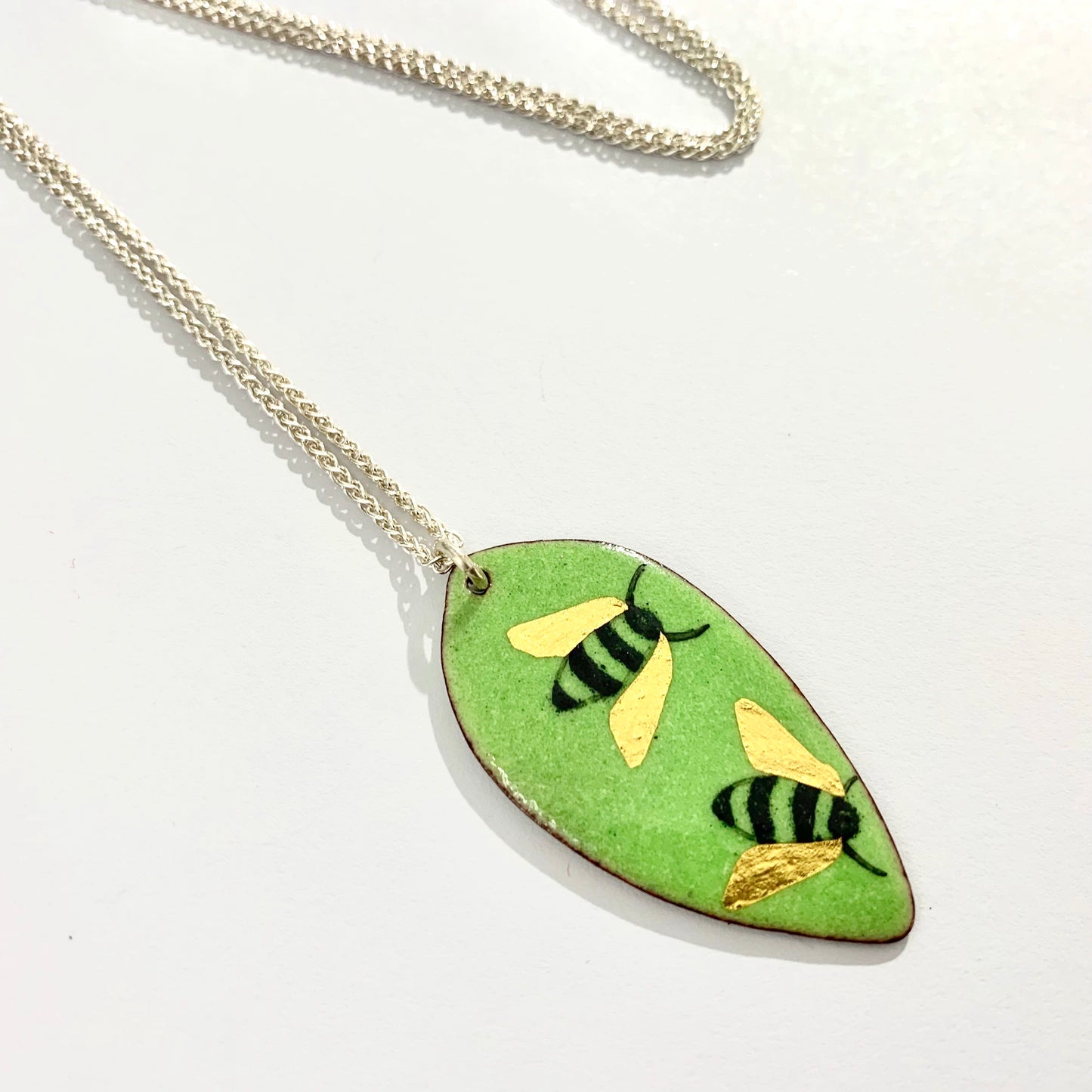 Green Bee Pendant
