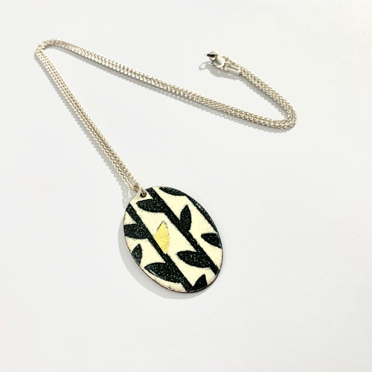Black and Cream Pendant