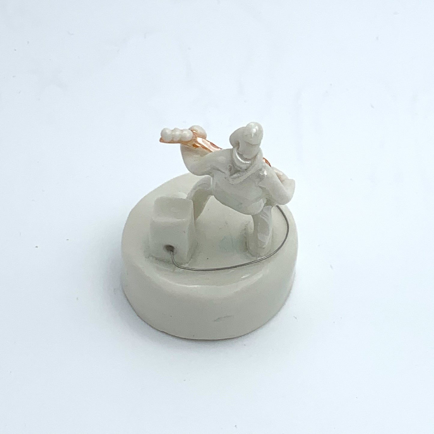 Porcelain Guitar Player Miniature