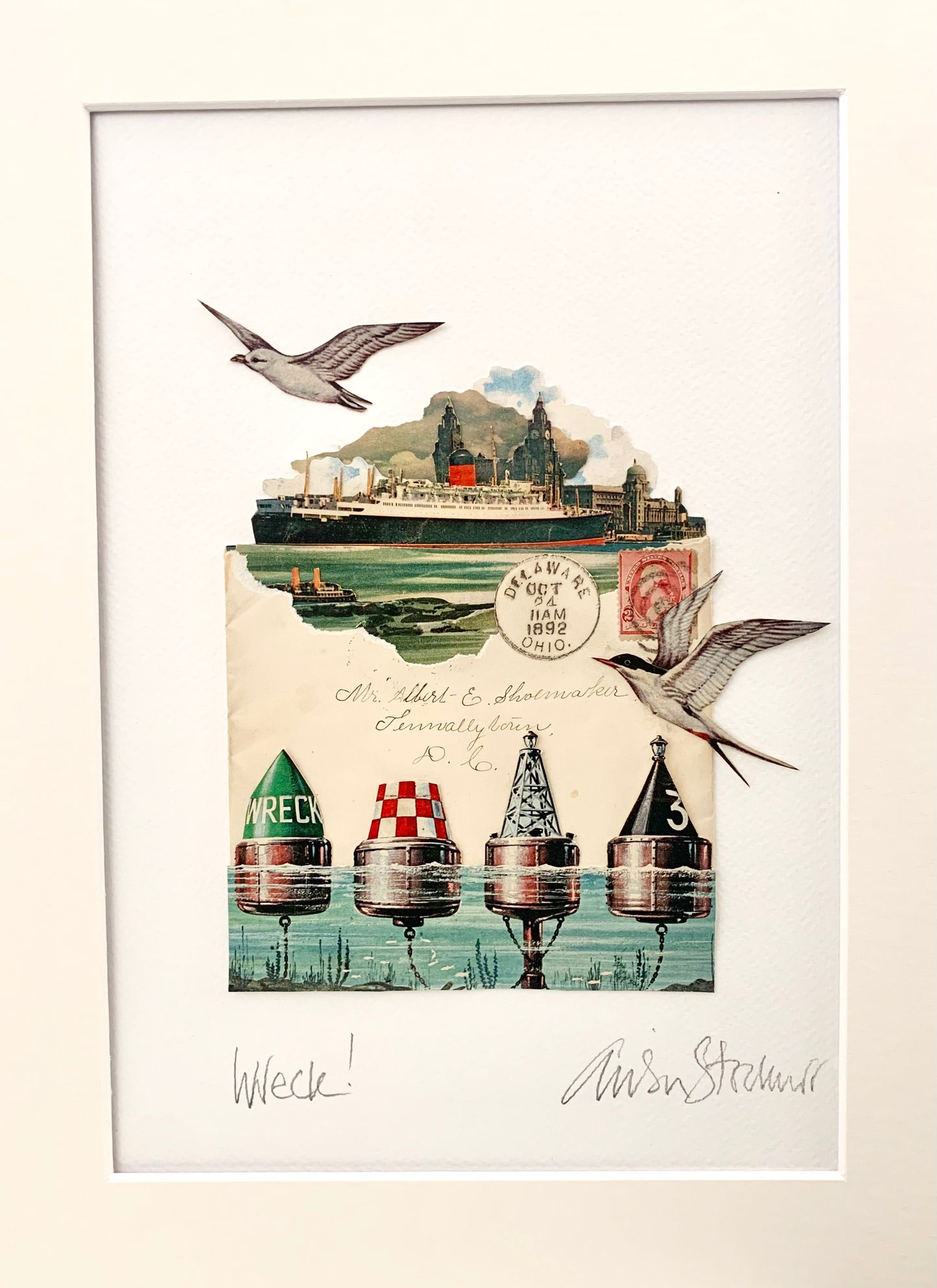Wreck! Original Collage