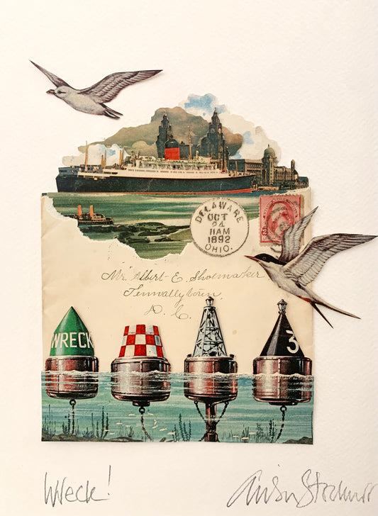 Wreck! Original Collage