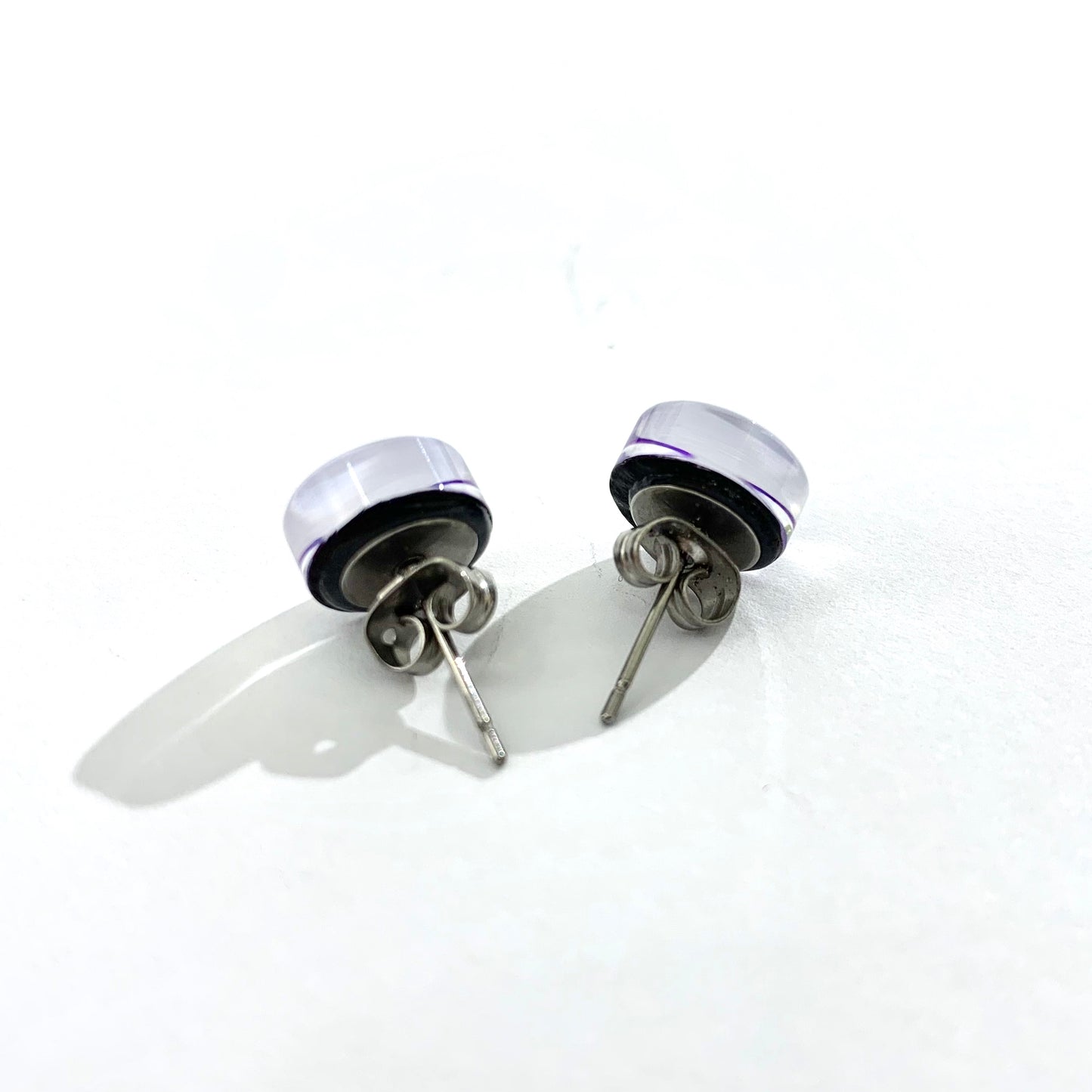 Purple Dizzy Stud Earrings