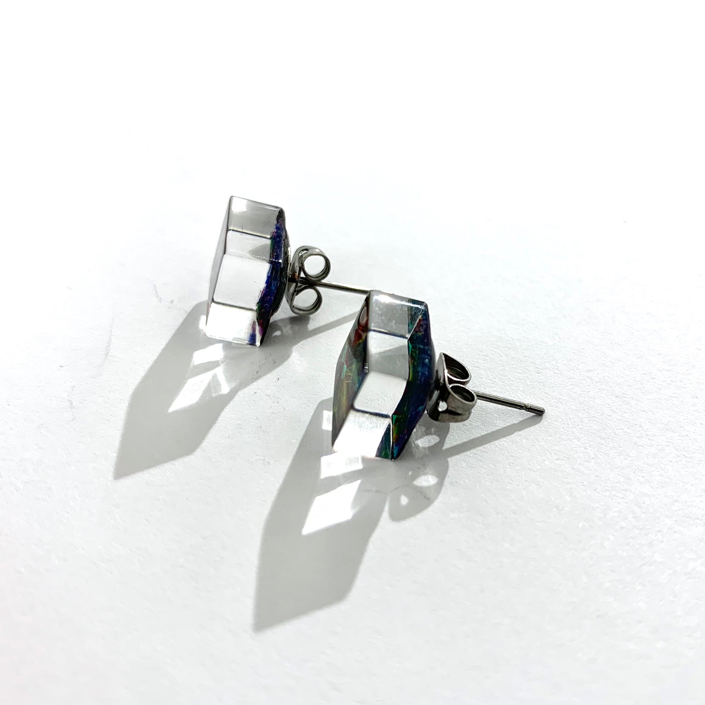 Fiery Opal Stud Earrings