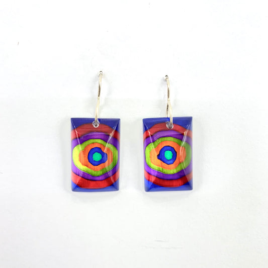 Dizzy Short Rectangle Drop Earrings