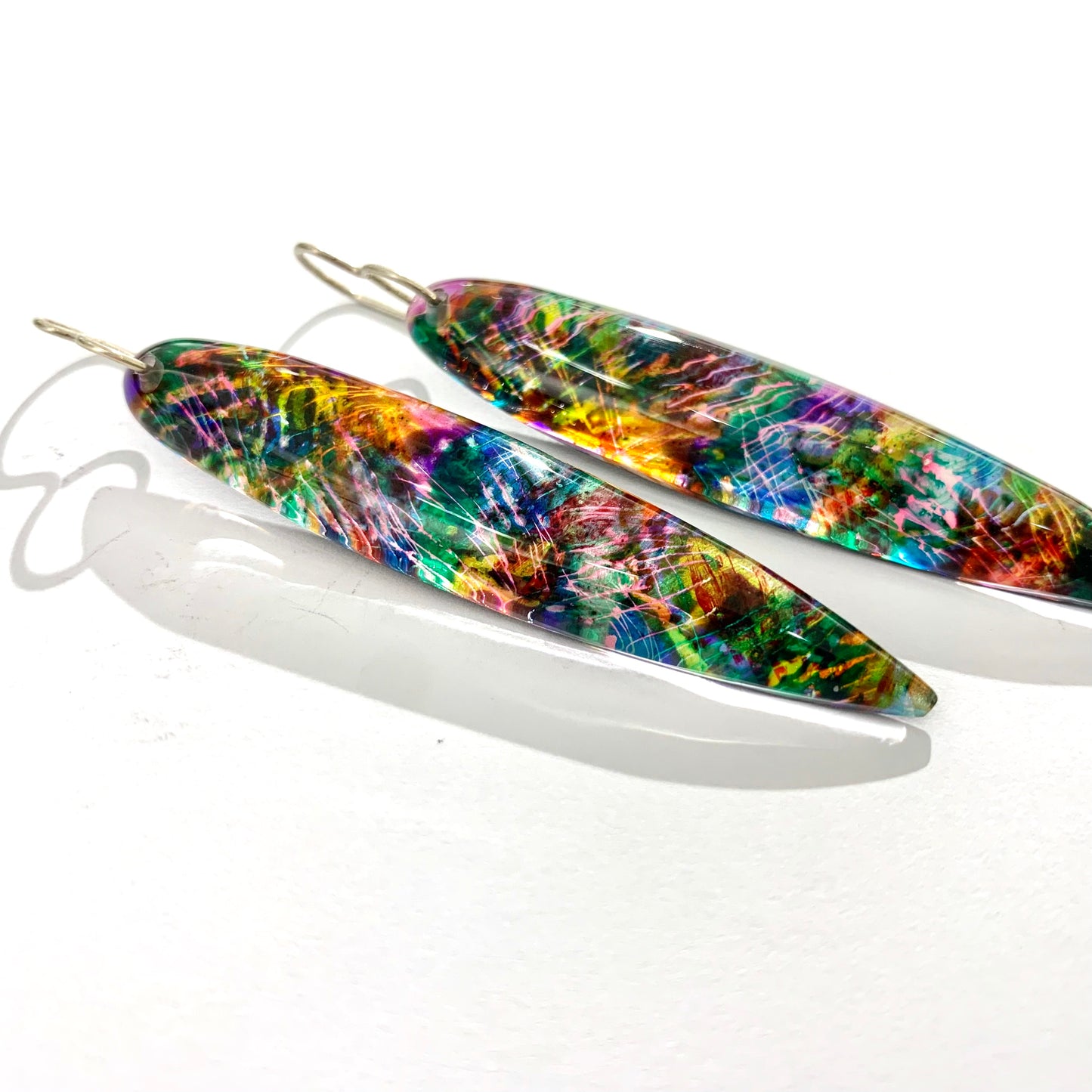 Fiery Opal Drop Earrings