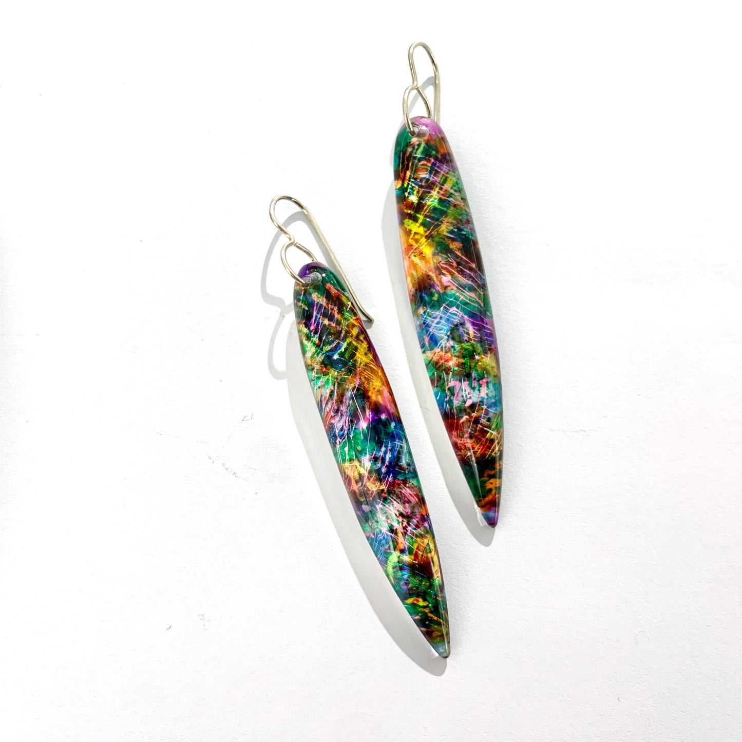 Fiery Opal Drop Earrings