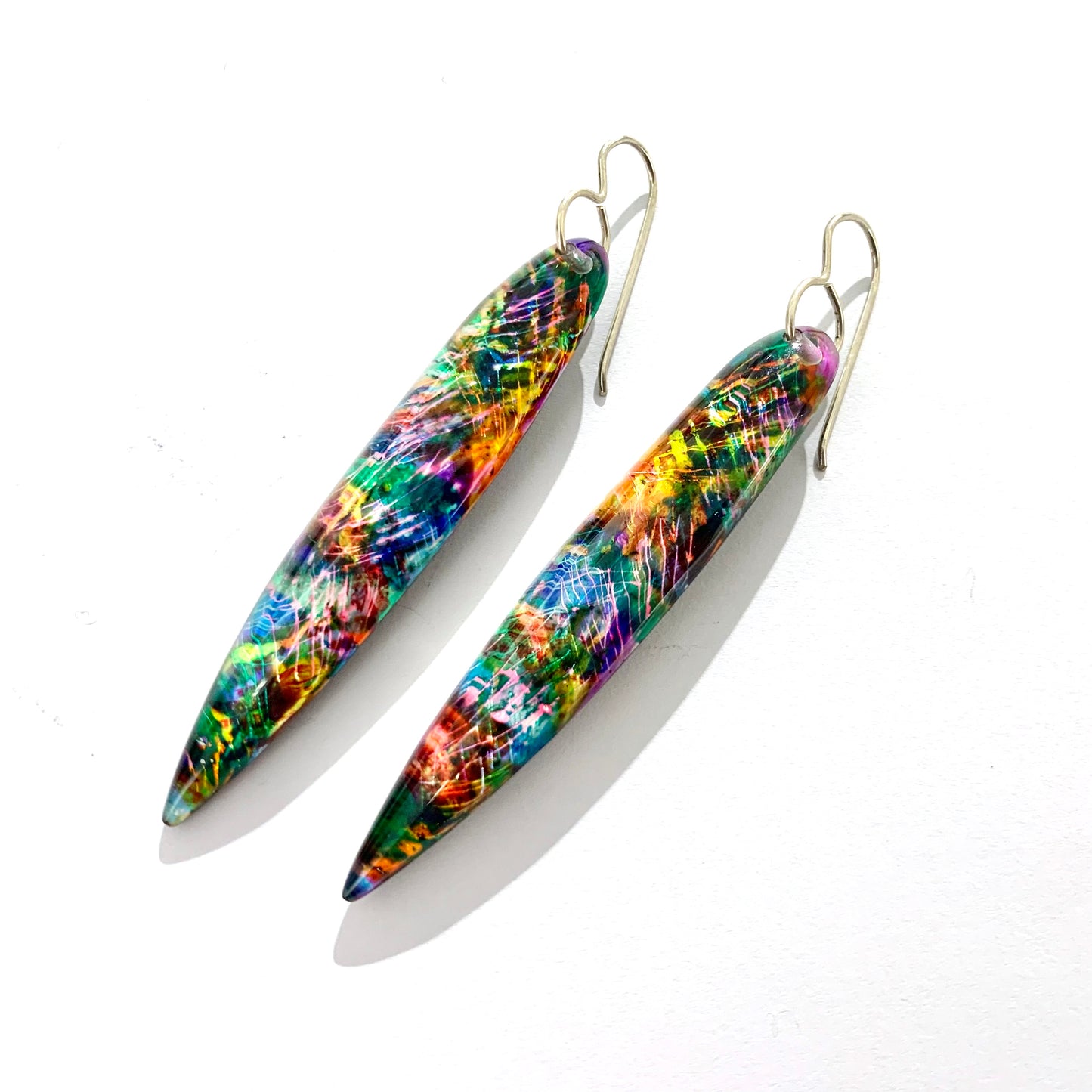 Fiery Opal Drop Earrings