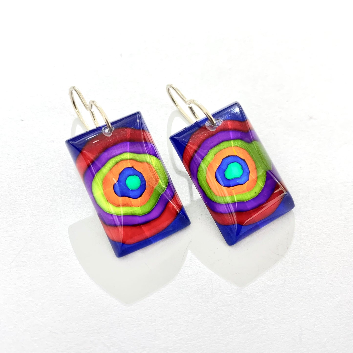 Dizzy Short Rectangle Drop Earrings