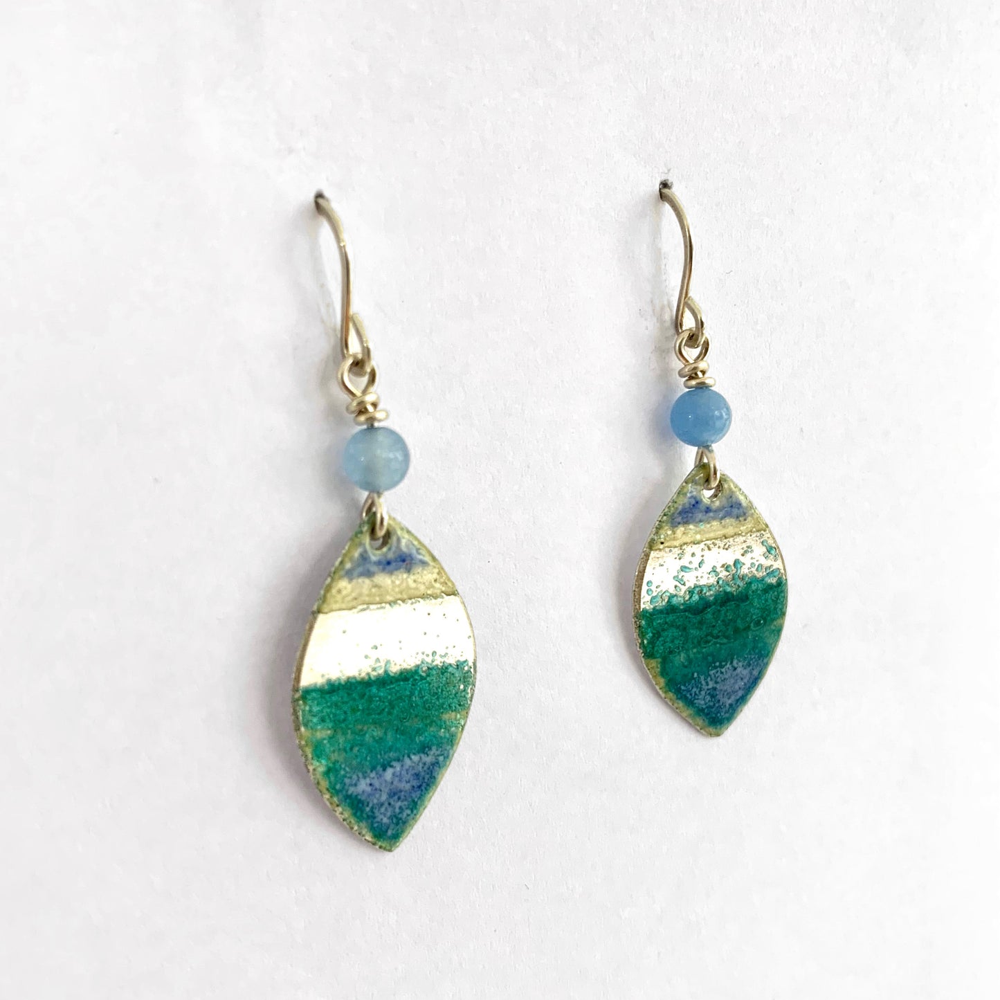 Turquoise Leaf Earrings