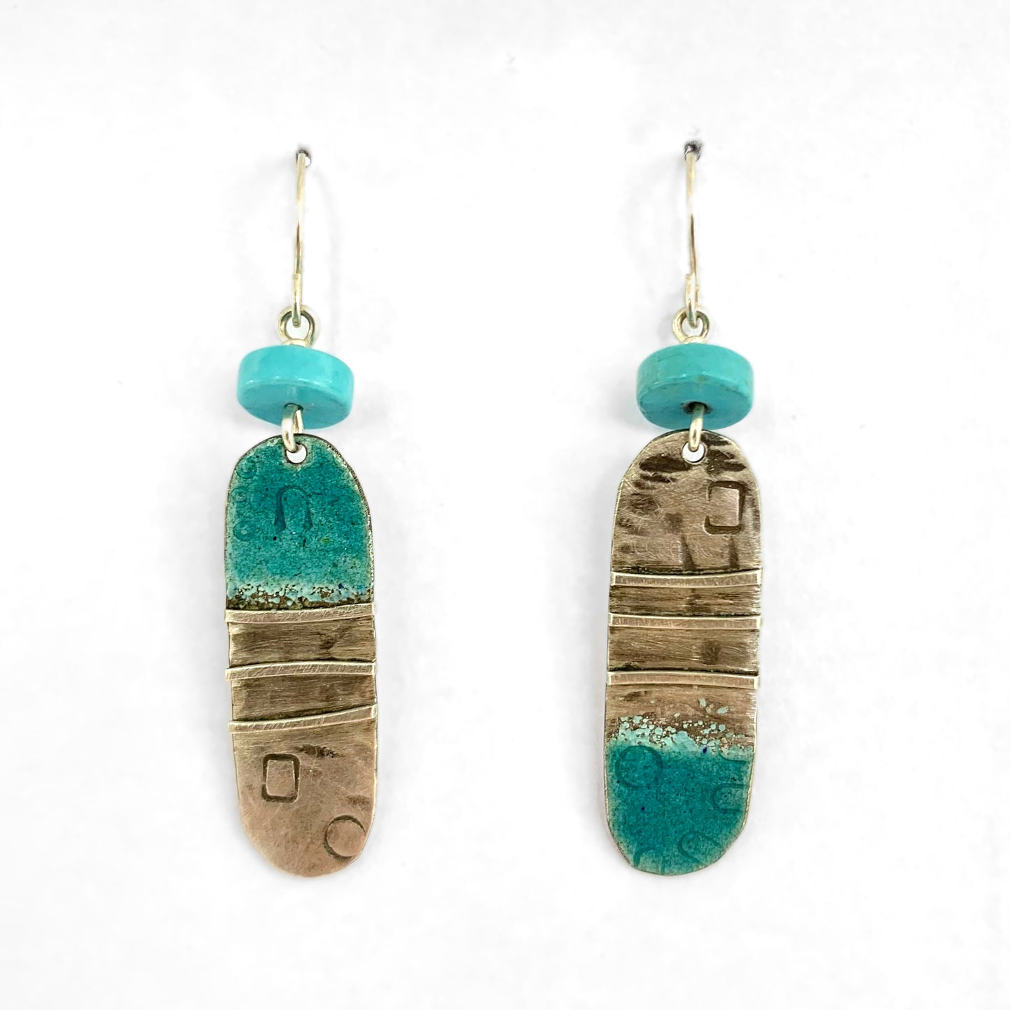 Turquoise Oval Earrings