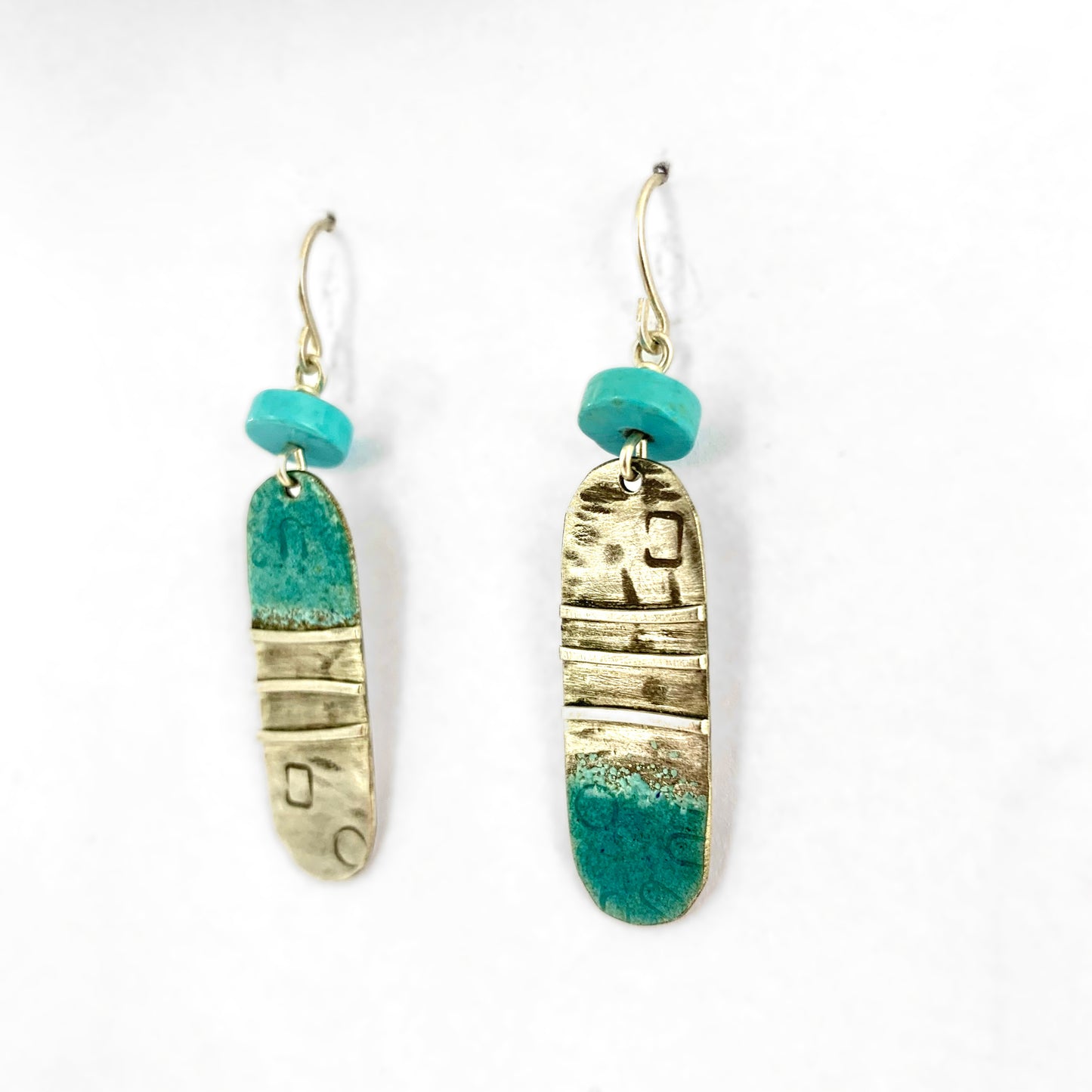Turquoise Oval Earrings