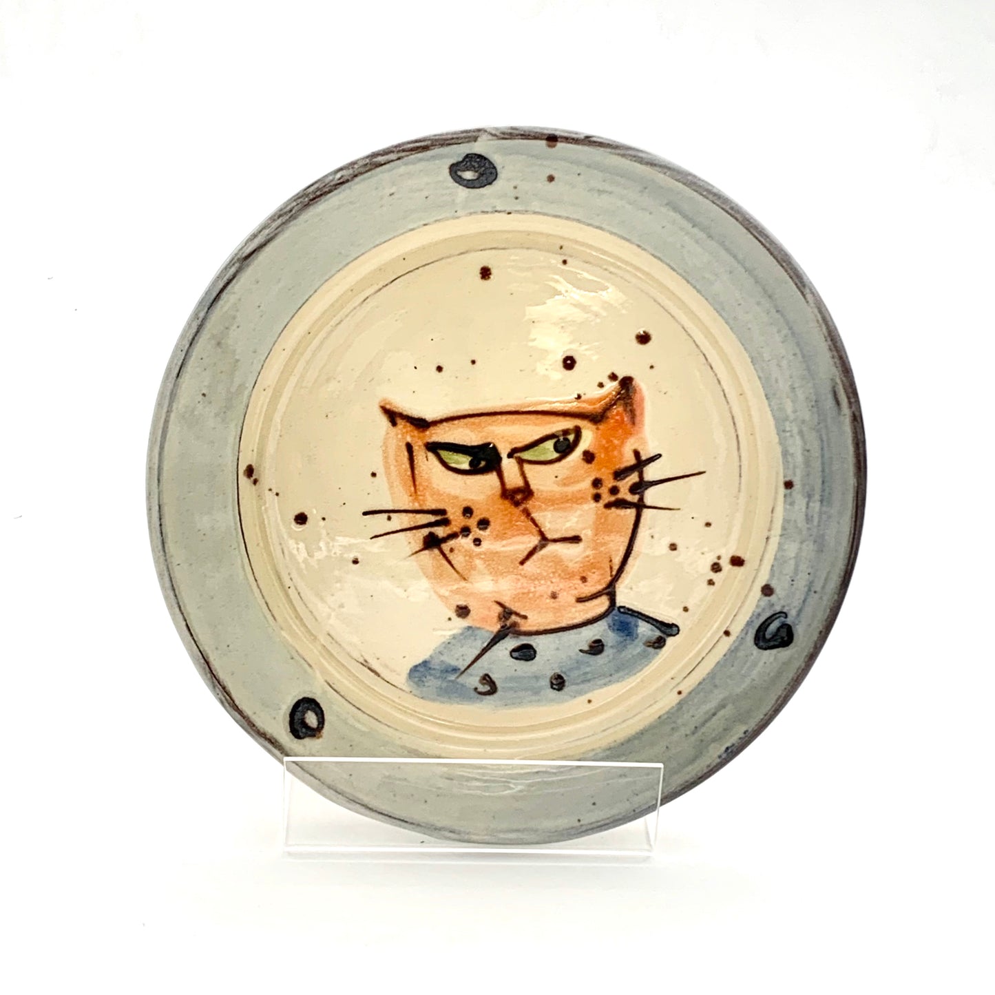 Orange Cat Side Plate