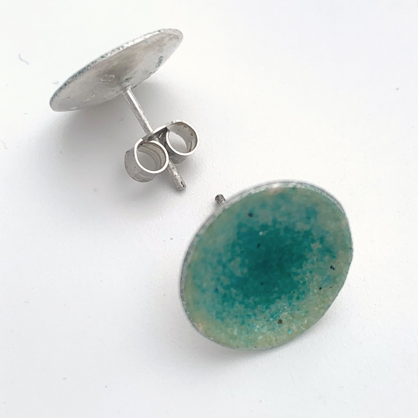 Turquoise Enamelled Stud Earrings