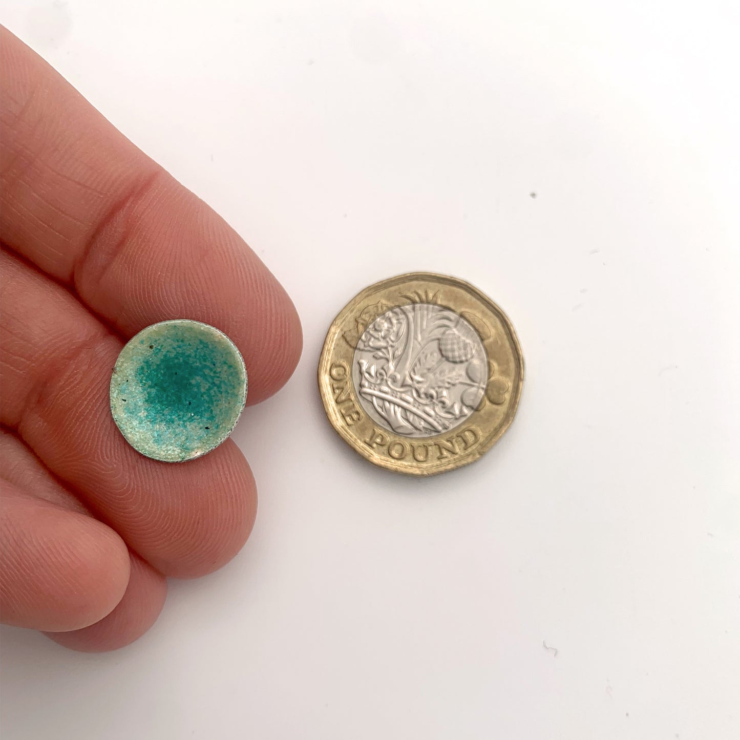 Turquoise Enamelled Stud Earrings