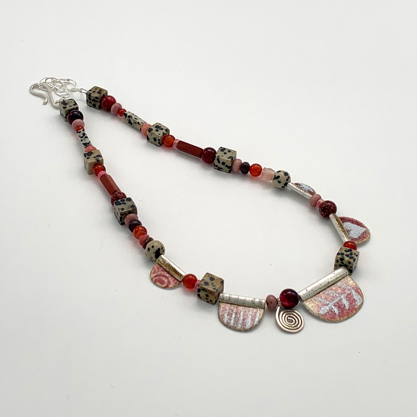 Pink and Red Necklace