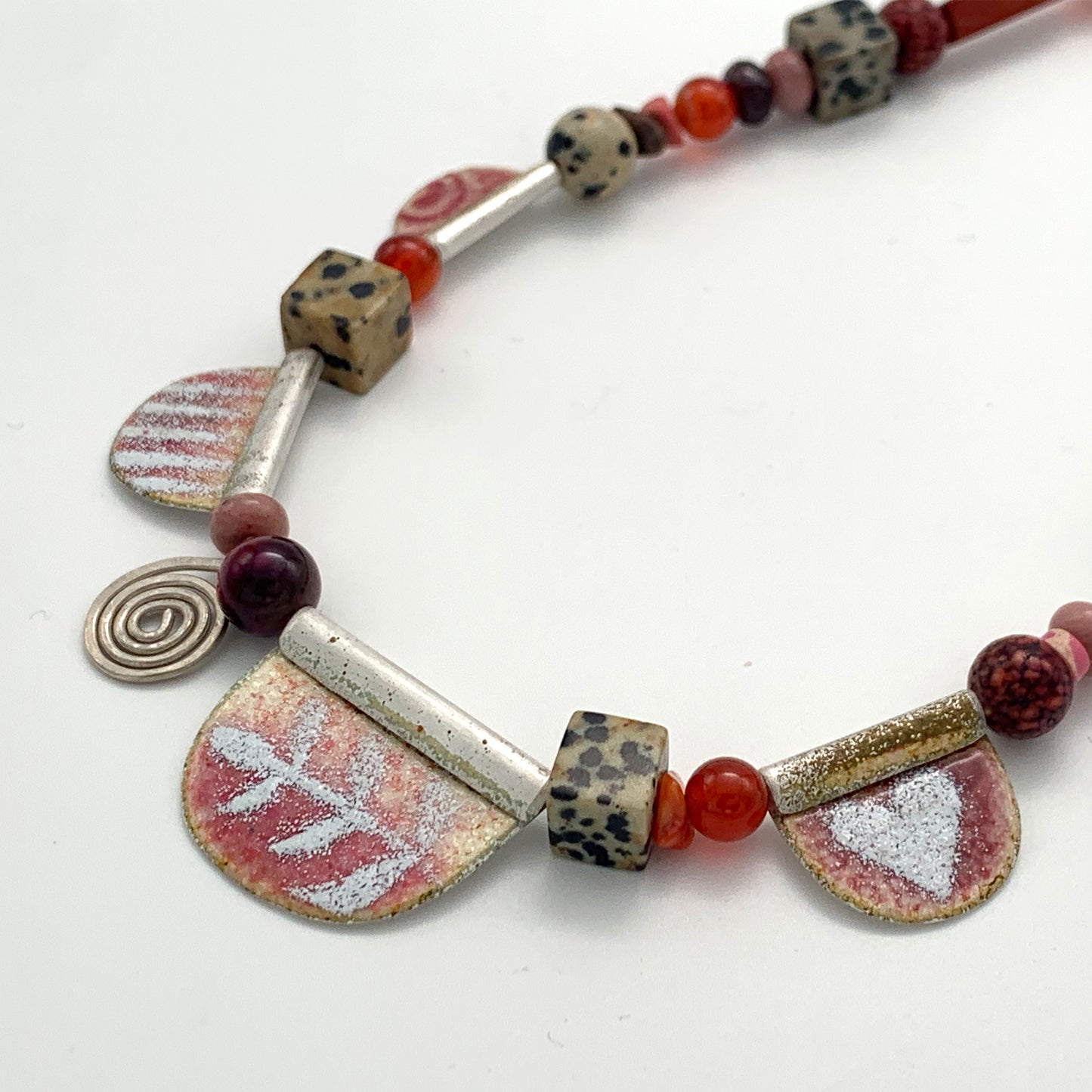 Pink and Red Necklace