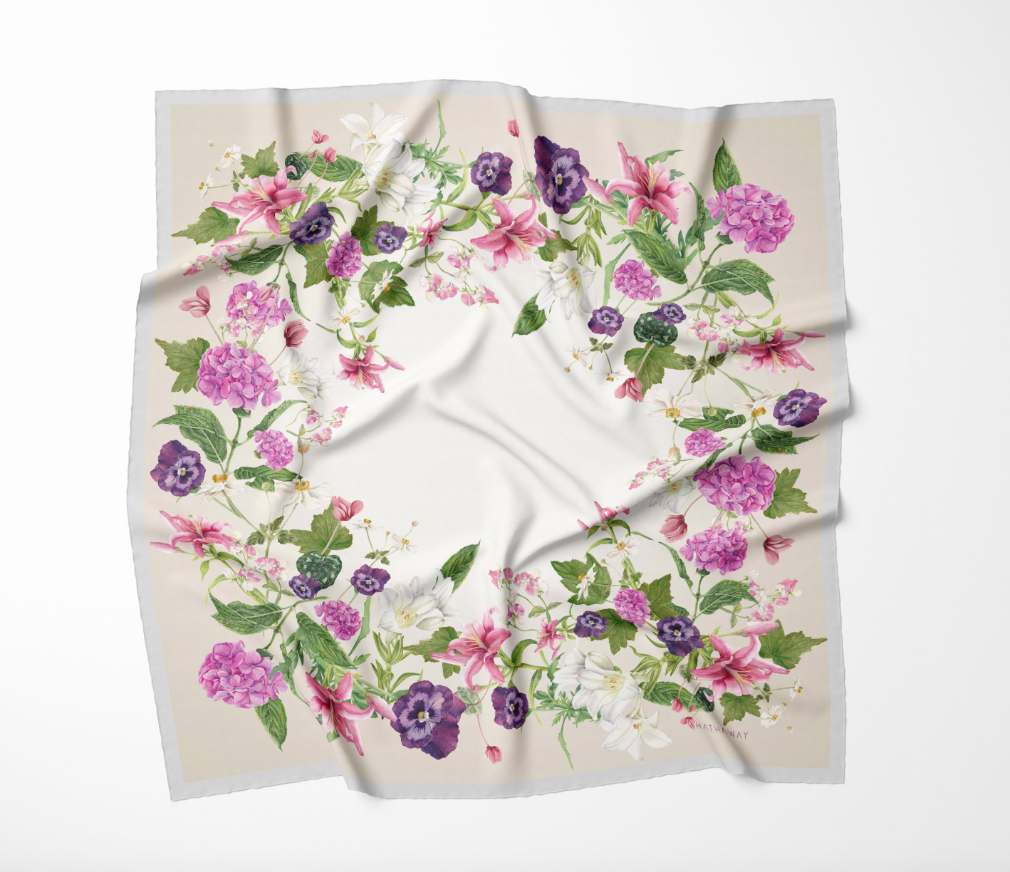 Enchanted Florals Medium Silk Scarf