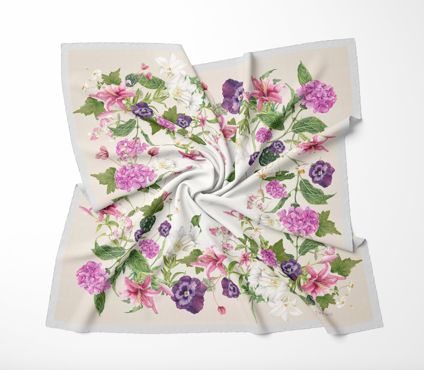 Enchanted Florals Medium Silk Scarf