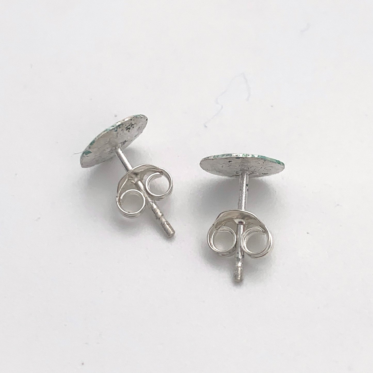 Small Spring Green Stud Earrings