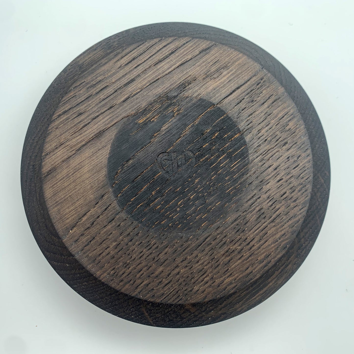 Ebonised Oak Red Rimmed Bowl