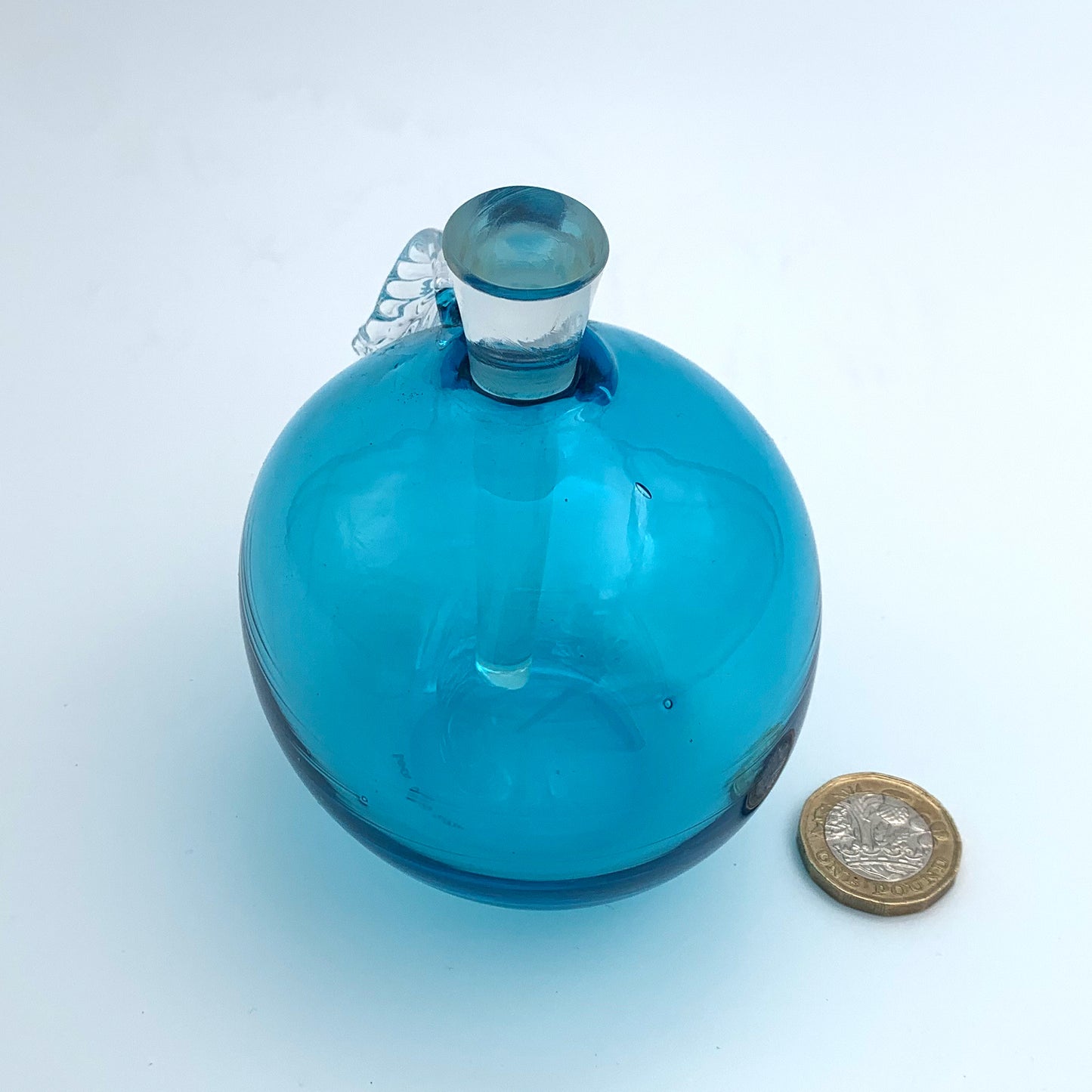 Turquoise Peach Bottle