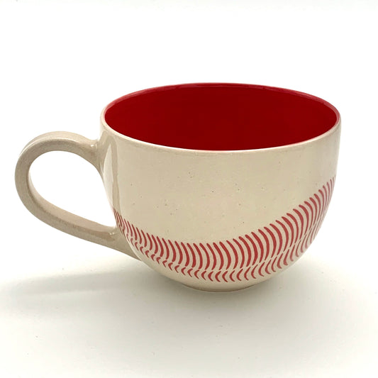 Raspberry Red Inside Out Flow Mug