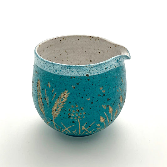 Small Turquoise Meadow Jug