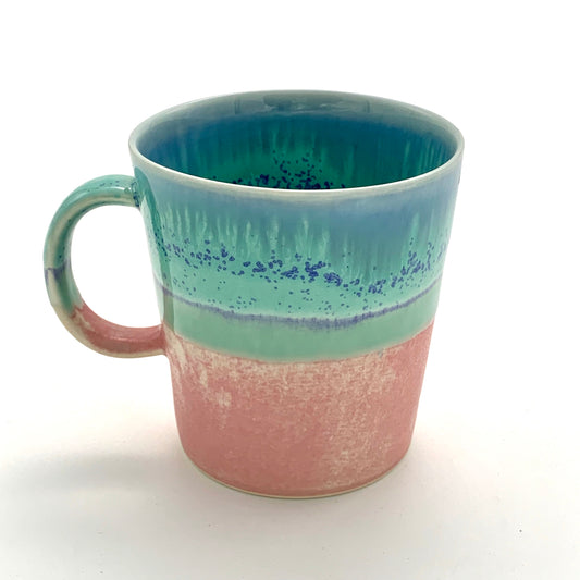 Turquoise and Pink Mug