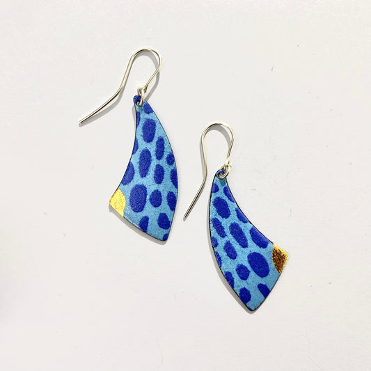 Blue Dot Earrings