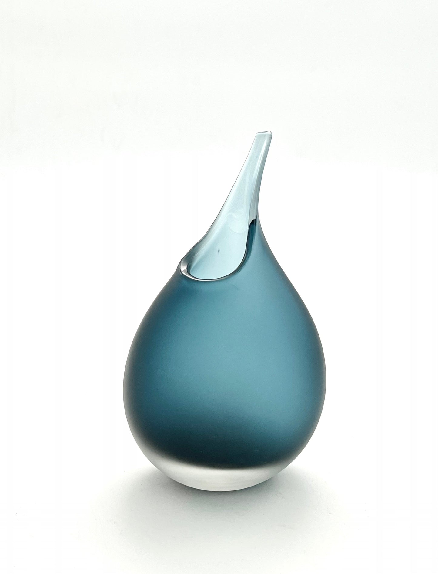 Steel Blue Matt Pod Vase
