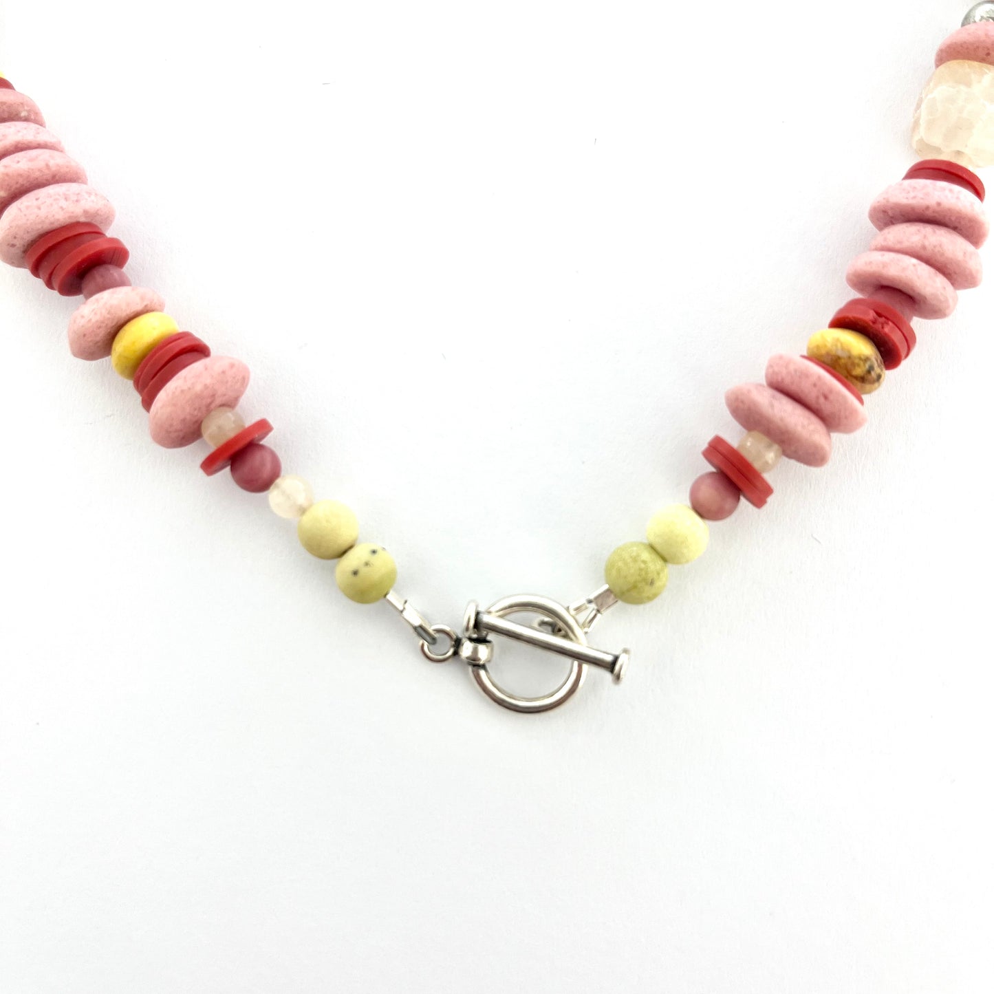 Pink Semi Precious Necklace