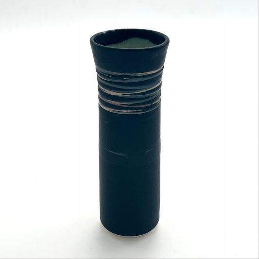 Black Striped Stem Vase