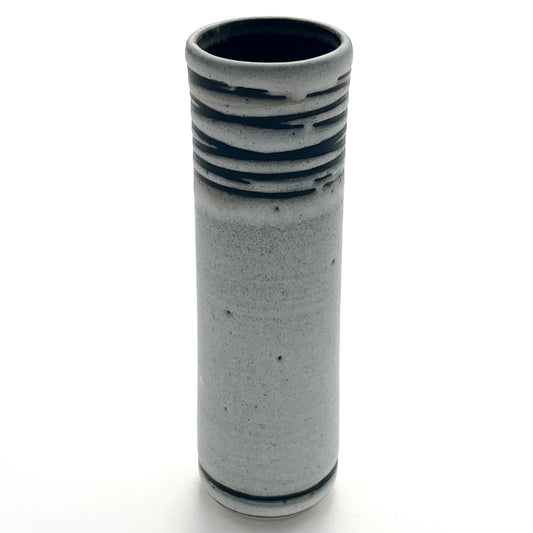 White Flecked Stem Vase