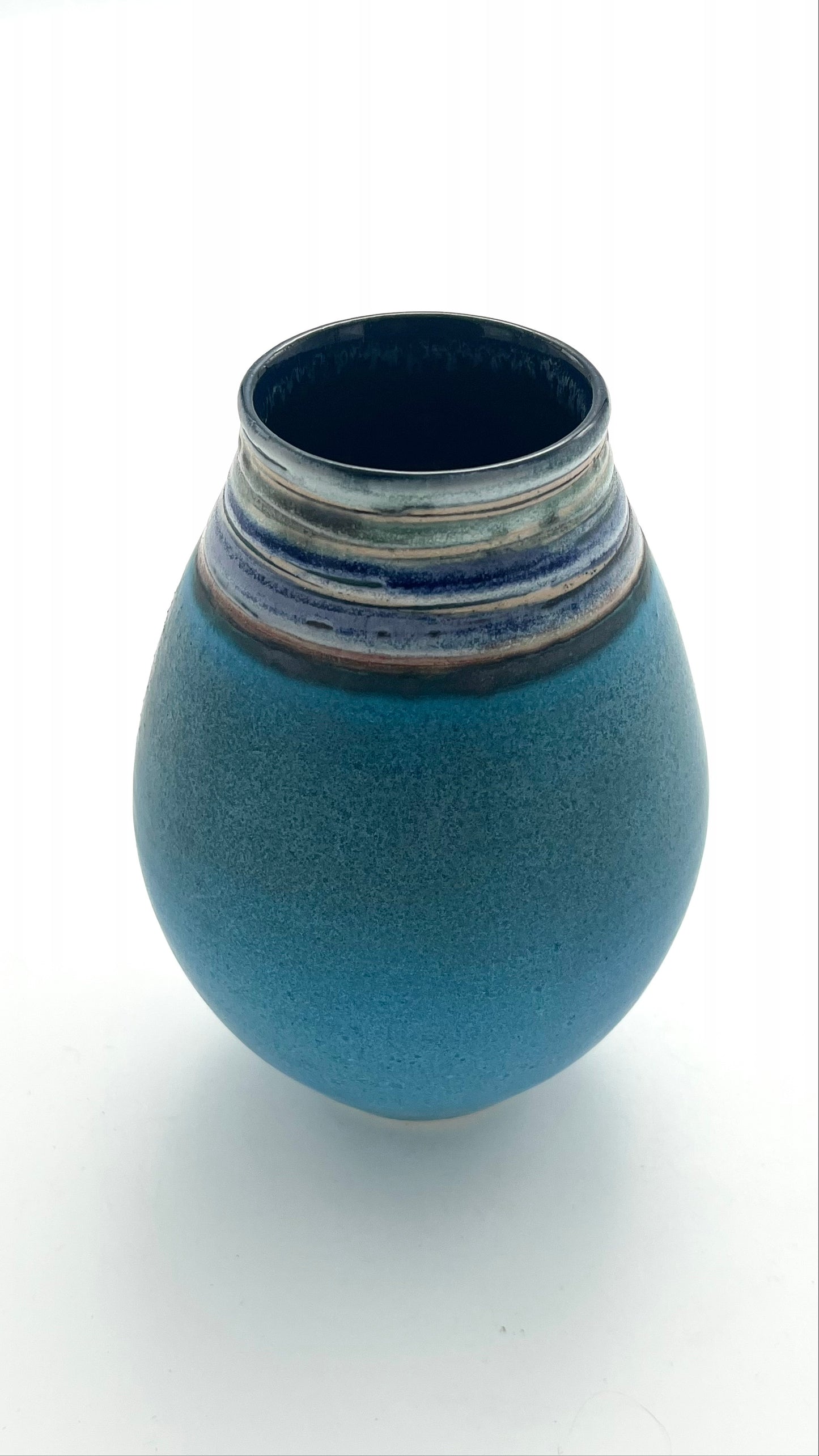 Turquoise Curved Vessel