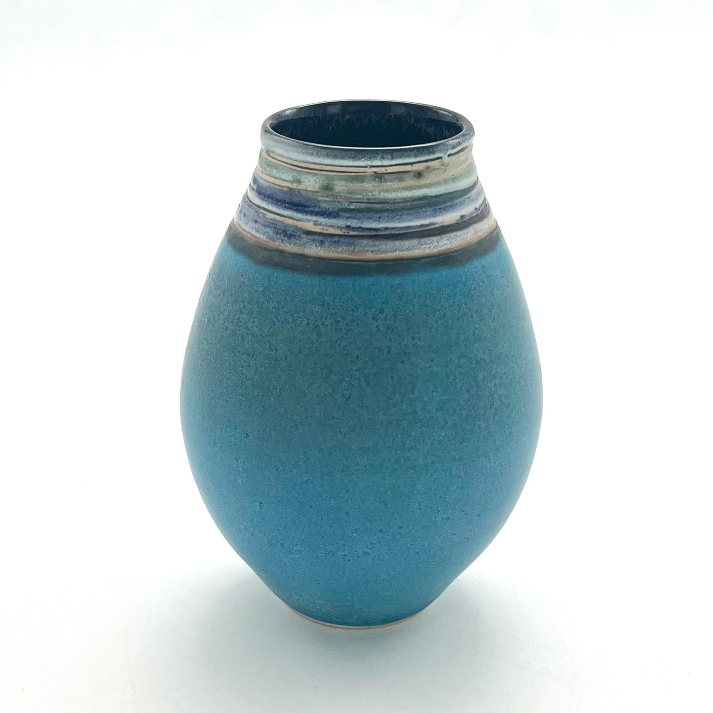 Turquoise Curved Vessel